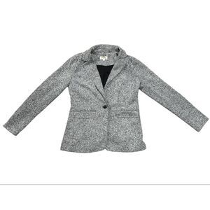 LOFT, Women's Collar Stretchy Blazer, Size 2, Black & White, Used